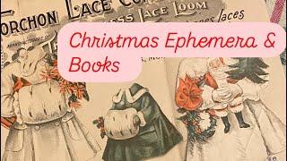 Christmas Ephemera- Children’s Books and Antique autograph books #thriftedfinds #christmas