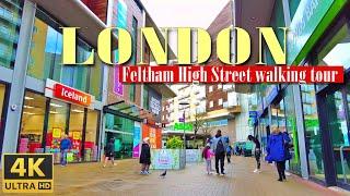 Feltham High Street walking tour | London borough of Hounslow | 4K