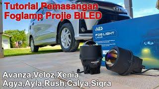 Cara Pasang Foglamp Projie BiLED Di Avanza Veloz Xenia Agya Ayla Calya Sigra Rush Terios - AES Q3