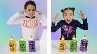 Twin Telepathy Slime Challenge! Schwester vs Bruder | Ist sie mein Schleim Zwilling? | Johann Loop