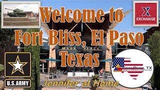 WELCOME TO FORT BLISS U.S. Army Installation,  EL PASO TEXAS, Walking/Driving Tour, Family Housing.