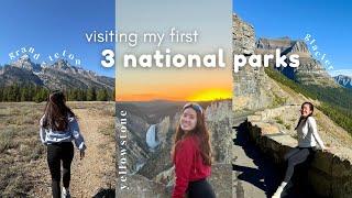 visit my first 3 national parks vlog ️ grand teton, yellowstone, glacier