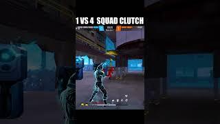 1 vs 4 Squad Clutch #freefireindia #1vs4challenge #kill2head #freefire #ajjubhai