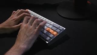 Lubed NovelKeys Cream Switches Typing Demonstration