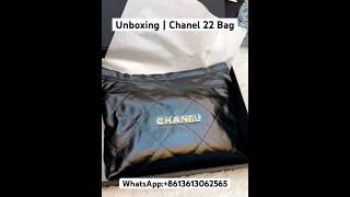 Chanel 22 Shopping Bag Unboxing Video #chanel #chanelbag #shoppingbag #bag #luxurybag #luxury