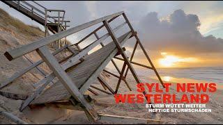 Sylt News. Westerland Sylt Sturmschäden