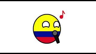 (Spanish warning) Colombia of Countryballs sings Tacones Rojos in the version of the Sparta Remix