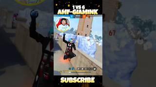 1VS6 EASY PEASY  AMF GIAMINK #nonstopgaming #freefire #shorts
