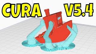 Cura v5.4 - Improved Tree Supports & Easy Breakaway Brims