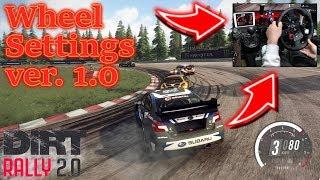 DiRT Rally 2.0 Wheel Settings / Logitech G29 Subaru WRX STI RX