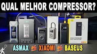 QUAL O MELHOR MINI COMPRESSOR DE AR PORTÁTIL A BATERIA - XIAOMI, BASEUS OU ASMAX