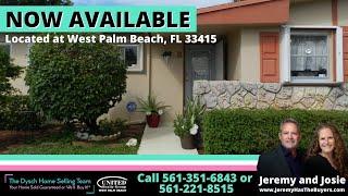 Now Available West Palm Beach, FL 33415  | The Dysch Home Selling Team