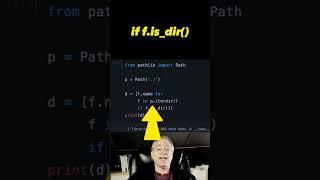 MODERN Python way to find subdirectories of current directory  #shorts #python