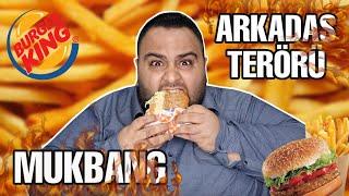 ATEŞ KISKANÇ KÖPEKLERİ ÇAĞIRIYOR! BURGER KING MUKBANG