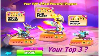 My Top 3 Dragons-Dragon Mania legends | Open Divine chest | Chapter 3 Hockey Grid Event | DML