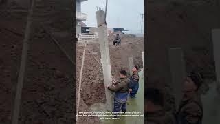 Building Underwater! Bricklayer Installs Concrete Pillars in a Pond Like a Pro