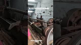 14 feet screw retreading in 20 feet lathe machine #lathework #engineering #plasticmachine