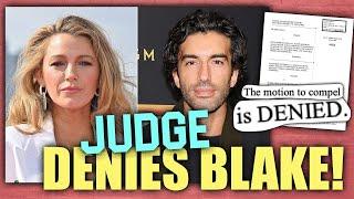 BREAKING: Judge DENIES Blake Lively's Motion To Compel - Small 'Win' For Justin Baldoni
