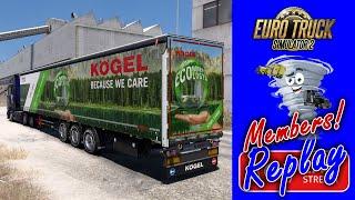 New Merch Store, Website, & ETS2 Kögel Trailer Member's Stream Replay