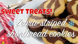 Sweet Treats: Zebra Striped Shortbread Cookies - Perfect for Cookie Swaps!