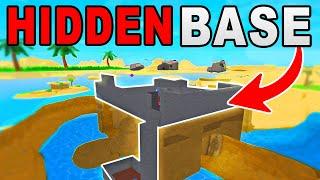 i MADE a SECRET HIDDEN BASE... Roblox Survival Game