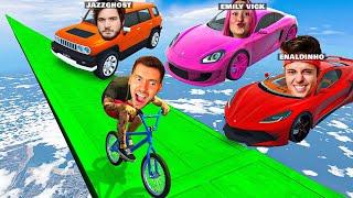 GTA V Online: BMX vs 3x YOUTUBERS (enaldinho, jazz ghost e Emily vick) NO GTA