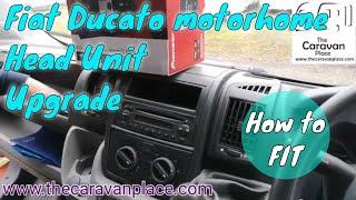 Fiat Ducato double din pioneer head unit upgrade in motorhome