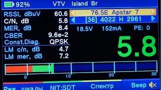 Apstar 7 at 76,5 East, C-Band in Riga,LV