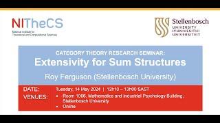 2024-05-14 - NITheCS & Stellenbosch University Category Theory Research Seminar