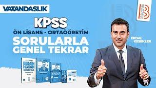 KPSS Vatandaşlık - Ön Lisans - Ortaöğretim Sorularla Genel Tekrar - Erdal KESEKLER - 2025