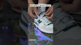 New balance 550 lace tutorial #viral #shortsfeed #shorts @manishreviewunboxing1624