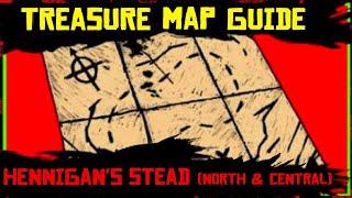 Hennigan's Stead North & Central Treasure Map Guide All Locations Red Dead Online | RDR2