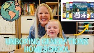 Generations Homeschool Unboxing! Homeschool History With A Christian Perspective ️First Impressions