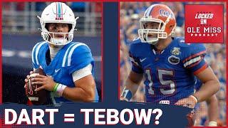 Jaxson Dart has Ole Miss thinking 2008, Tim Tebow with Florida on deck | Ole Miss Rebels Podcast