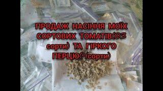 ПРОДАЮ НАСІННЯ СВОЇХ СОРТОВИХ ТОМАТІВ ТА ПЕРЦЮ/МІЙ ВАЙБЕР 0677205541/МОЯ КАРТА 5457 0850 0068 7887 ?