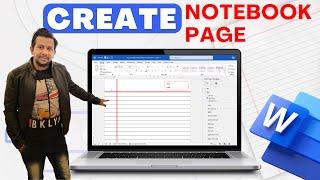 How to make Notebook Paper in MS Word | MS Word Me Notebook Page Kaise Banate Hain | Word Tips