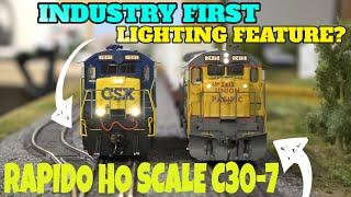 Rapido HO Scale C30-7 w/ DCC & ESU LokSound! Tons of Lights | CSX & UP Model Railroad / Train Review