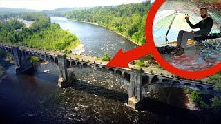 Camping Inside Abandoned Bridge