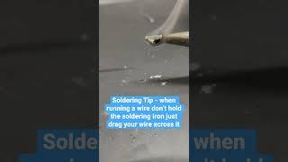 How to tin a wire #soldering #solderingtips