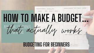 How To Budget Monthly For Beginners | Step By Step Guide | Zero Based Budget