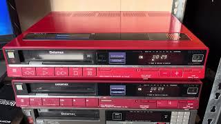 Betamax red double Sony SL-T25 and SL-F30 #betamax