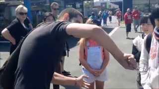 Street Magic//Fork-Bending at Re:Start Mall - Japanese Tourist Group