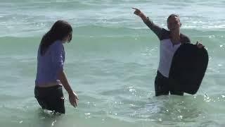 Jessi and Nakita at the beach