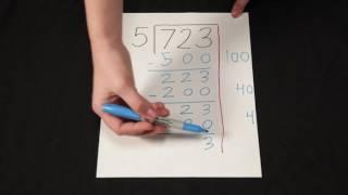 Dividing 723 ÷ 5 Using Partial Quotients