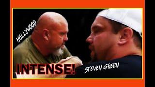 INTENSE ARMFIGHT!  "Hollywood" Don Underwood & Steven Green both get HEATED!