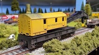 Ho Scale Bachmann crane. model paints. #modeltrains #modelrailroad