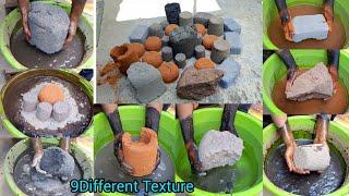 New Video 9Different Texture Crumbling Of Multi Mixing  Of Lots Of Water 