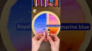 A clever idea for a starry sky with oil pastels #art #artroom #pastel