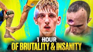 1 Hour Of BRUTAL MMA | Knockouts & Crazy Moments