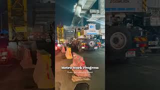 Metro line work progress at Pune University Road | SaudaGhar #pune #metro